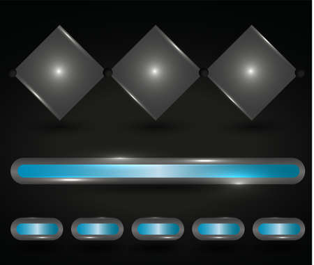 buttons and care optionsのイラスト素材