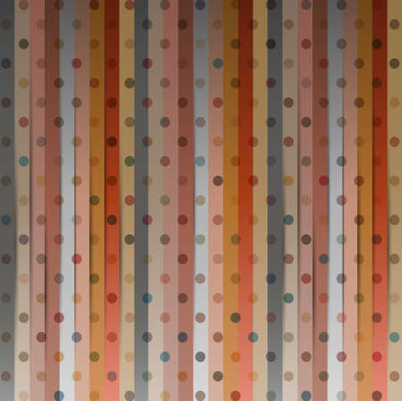 polka dots and colorful stripesのイラスト素材