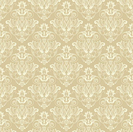 damask seamless patternのイラスト素材