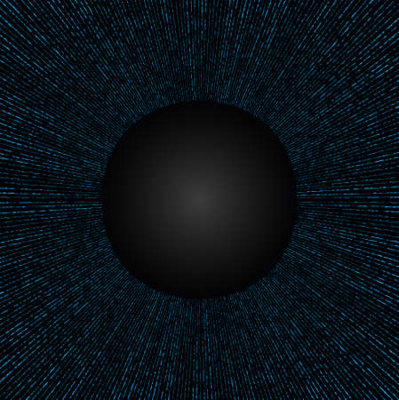 Abstract Technology Blue Circles Backgroundのイラスト素材