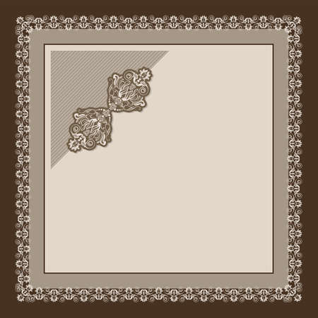 ribbon ornament greeting cardsのイラスト素材