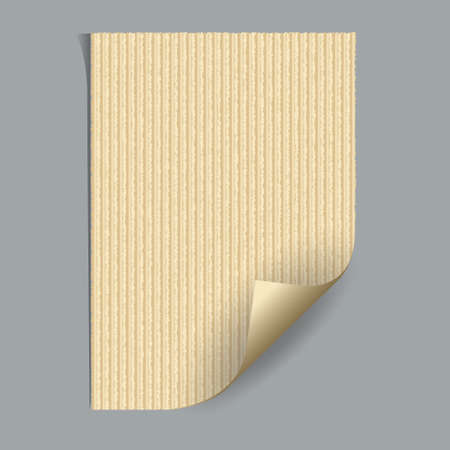 craft paper and page curlのイラスト素材