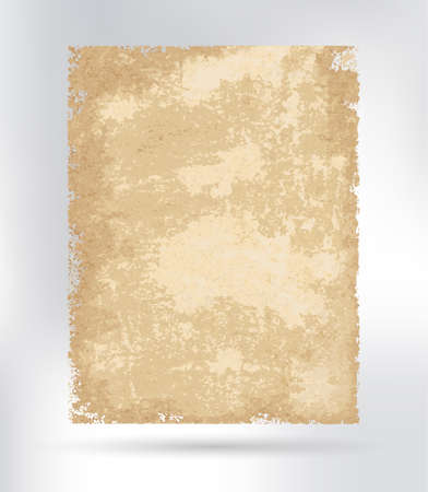 old vintage paper sheet isolated, vector backgroundのイラスト素材