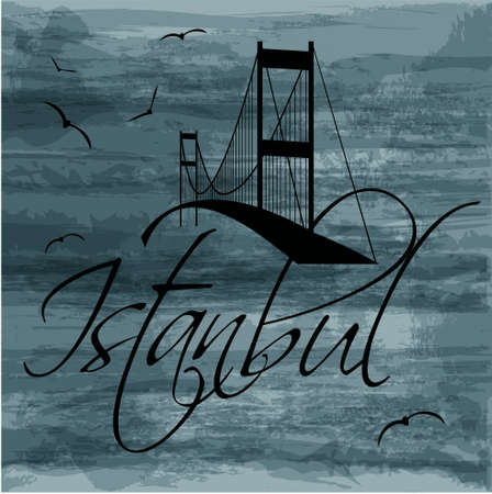 istanbul and bosphorusのイラスト素材
