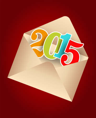 2015 within the envelopeのイラスト素材