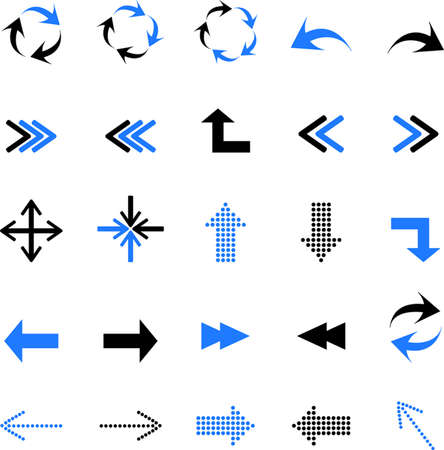 Arrows icons setのイラスト素材
