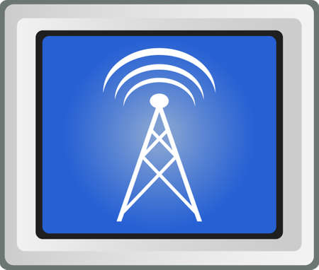Isolated signal icon