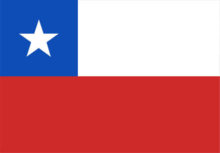 Chile Flag のイラスト素材