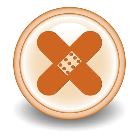 adhesive bandage icon のイラスト素材
