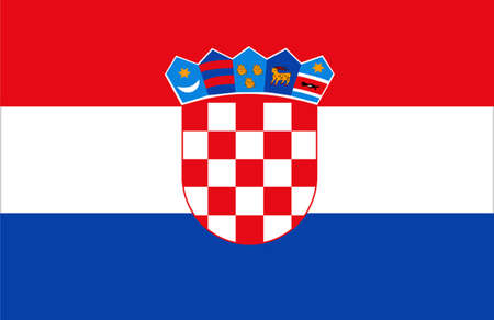 Croatia Flag のイラスト素材