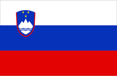 Slovenia Flag のイラスト素材