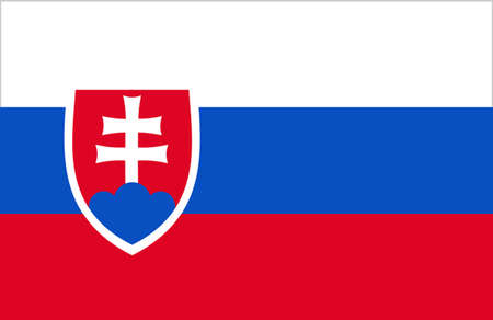 Slovakia Flag のイラスト素材