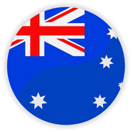 Australia flag button のイラスト素材