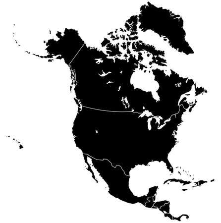 North America Mapのイラスト素材