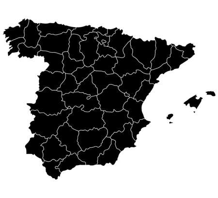 Map of Spainのイラスト素材