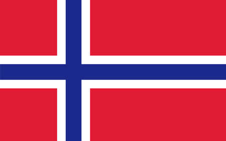 Norway Flag. Vector illustration.のイラスト素材