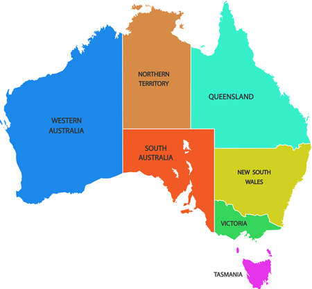 Illustration of Australia Mapのイラスト素材