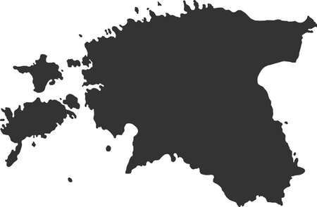 map of Estoniaのイラスト素材