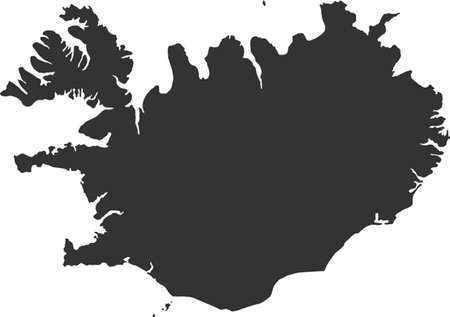 map of icelandのイラスト素材