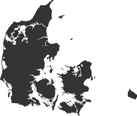 map of Denmarkのイラスト素材