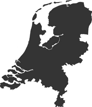 Map of the Netherlandsのイラスト素材