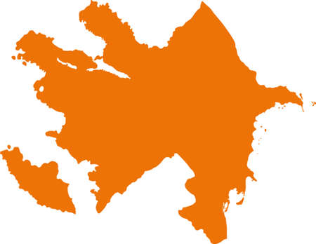 map of Azerbaijanのイラスト素材