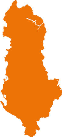 map of Albanianのイラスト素材
