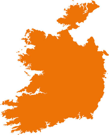 vector map of Irelandのイラスト素材