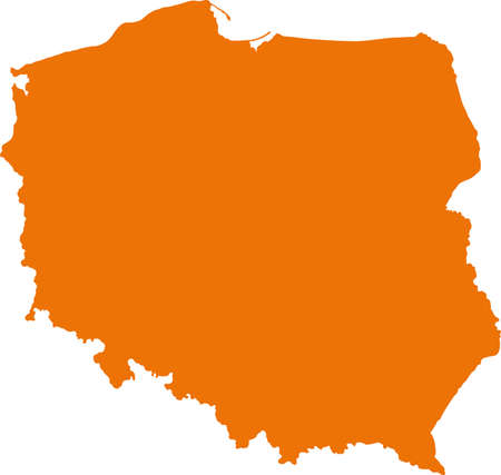 Map of Polandのイラスト素材