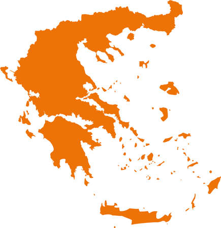 map of Greeceのイラスト素材
