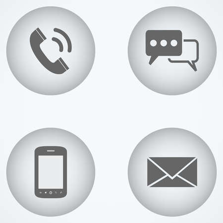 Contact Icons - Illustrationのイラスト素材