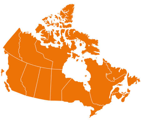 Canada mapのイラスト素材