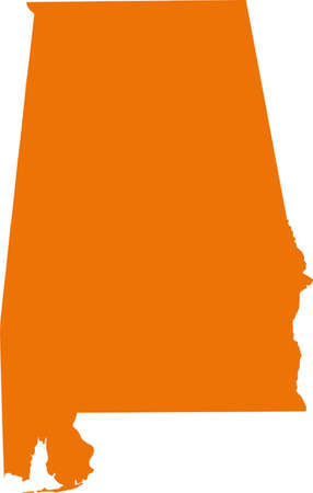 Alabama Mapのイラスト素材