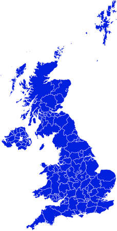 Map of United Kingdomのイラスト素材