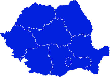 map of Romaniaのイラスト素材