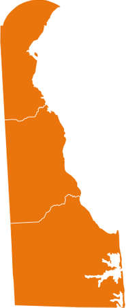 map of Delawareのイラスト素材