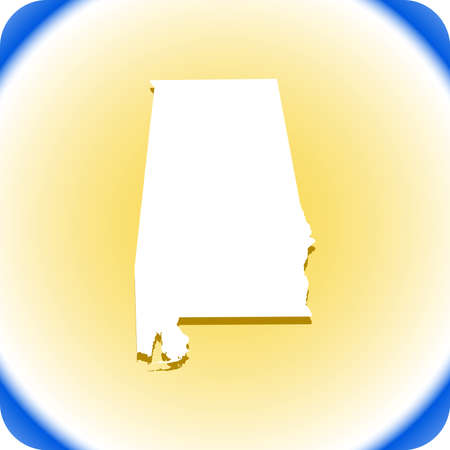 map of Alabamaのイラスト素材