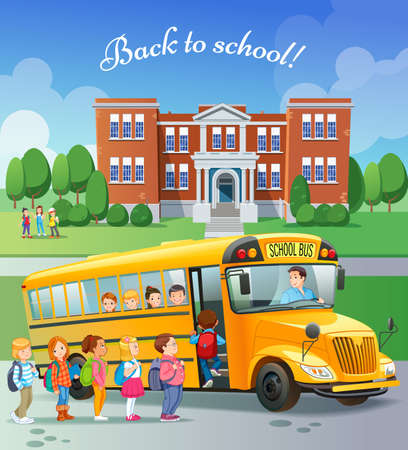 Back to school banner.のイラスト素材