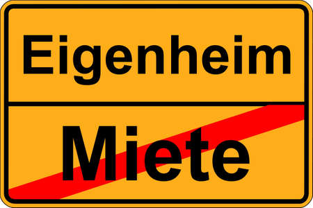 Own home instead of leasingのイラスト素材