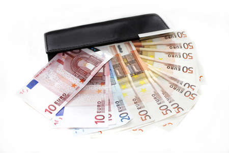 Wallet with banknotesの写真素材