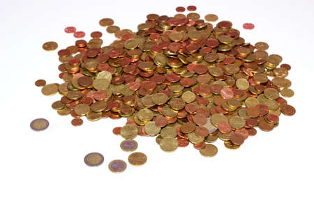 pile of euro coins