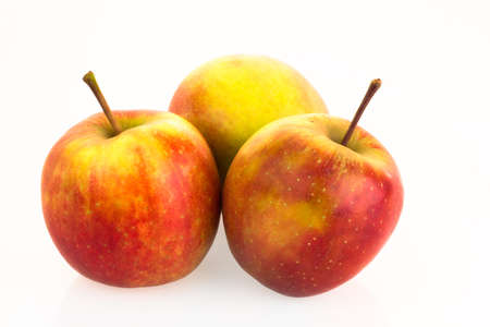 apples isolated on white background の写真素材