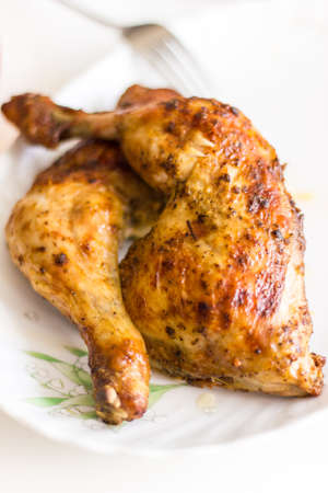 grilled chicken legsの写真素材