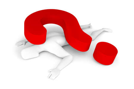 Defeated problemsの写真素材