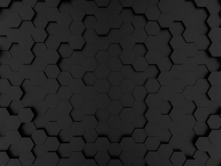 Background Abstract wallpaper Hexagon. 3D Scene