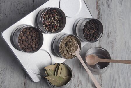 A set of spicesの写真素材