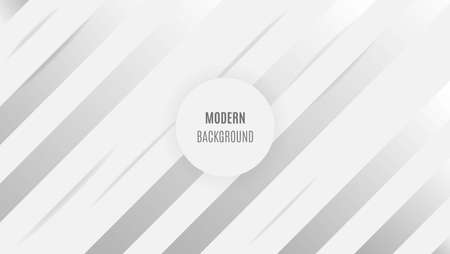 Abstract Gradient White Grey Background With Geometric Rectangle Concept. Can Be Used For Banner, Cover, Wallpaper Or Presentation Template.のイラスト素材