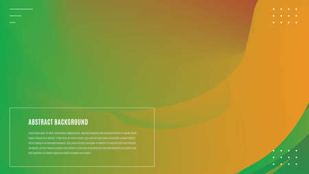 Abstract Gradient Yellow Green Background With Twirl Curve Effect. Can Be Used Foe Banner, Landing Page, Cover Or Presentation Template.のイラスト素材