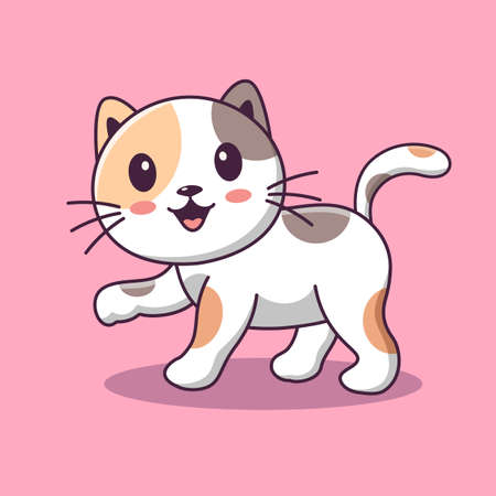 Cute cat clipart, Cute cat cartoon presenting, Animals Pets, Cat kitten, Kitten Clipart, Pets Clipartのイラスト素材