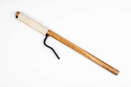 Traditional japanese weapon isolated on white background.